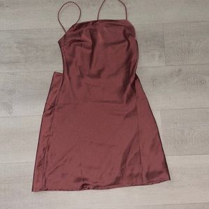 Hello Molly “Effervescent Vibes” mini dress in rose pink